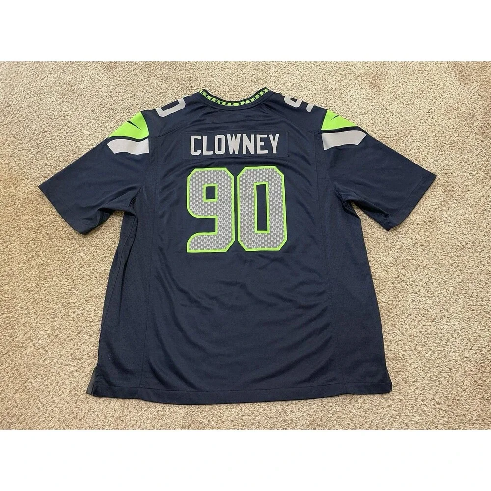 Nike Seattle Seahawks Jersey Clowney #90 On Field Football Mens XXL NFL FOOTBALL